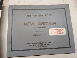 New Britain Gridley Chuck Machine Operator Service Manual Automatic Model 49