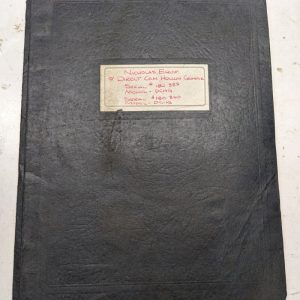 Nicholas Equipment 9” Direct Cam Grinder Dchg Model Service Manual Parts List