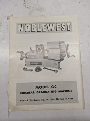 Noblewest Model Gc Graduating Machine Sales Brochure Catalog Specs Features