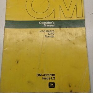 John Deere Operators Manual Jd 1240 Planter Om-A22708 L2
