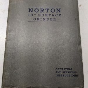 Norton Mach Operator Part List Book Service Manual Surface Grinder 10”