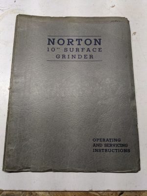Norton Mach Operator Part List Book Service Manual Surface Grinder 10”