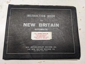 New Britain Gridley Automatic Bar Machine Operator Service Manual Model #61