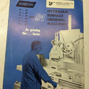 Warner Swasey Surface Grinding Machine S-1 Sales Brochure Catalog Features 311-7