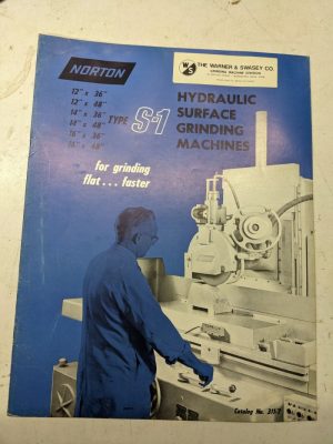Warner Swasey Surface Grinding Machine S-1 Sales Brochure Catalog Features 311-7