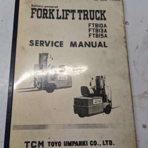 Tcm Fork Lift Truck Service Manual Repair Shop Book Ftb 10 13 15 A 1984