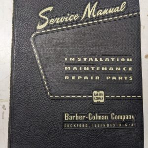 Barber Colman Hobbing Mach Operator Service Maintenance Manual Parts 1950 #6-10