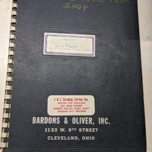 Bardons Oliver #3 Turret Lathe Service Parts List Book Manual Catalog Shop