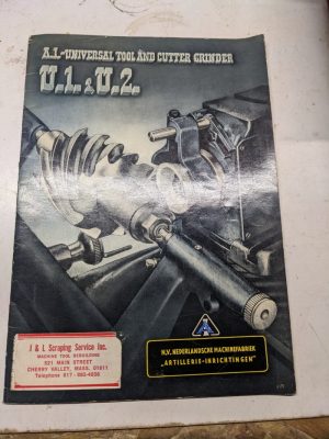 Nv A I Universal Tool Cutter Grinder U 1 U 2 Sale Brochure Catalog Features Spec