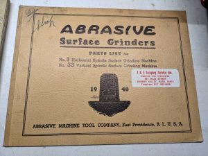 Abrasive Surface Grinders Service Parts List Book Manual Catalog 1940 #3 33