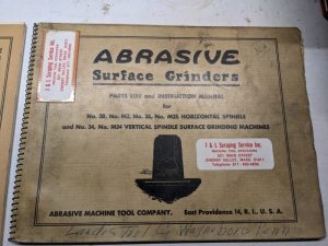 Abrasive Surface Grinders Service Operator Manual Parts List Catalog3B M3 3S 34