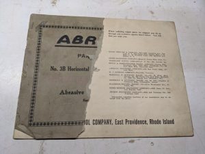 Abrasive Machine Tool Service Parts List Book Manual Catalog Surface Grinder 3B