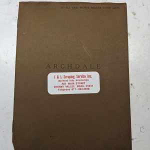 Archdale Instruction Operator Service Maintenance Manual 20” Milling Machine Hm