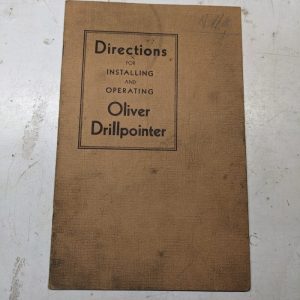 Oliver Install Operator Service Instruction Manual Shop Book Drillpointer