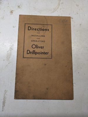 Oliver Install Operator Service Instruction Manual Shop Book Drillpointer