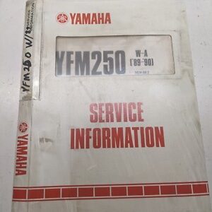 Yamaha Service Information Manual Maintenance & Specs 1989-90 Yfm250 W-A 3Gh-Se2