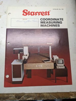 Starrett Coordinate Measuring Machines Sales Brochure Catalog 1983 Cmm
