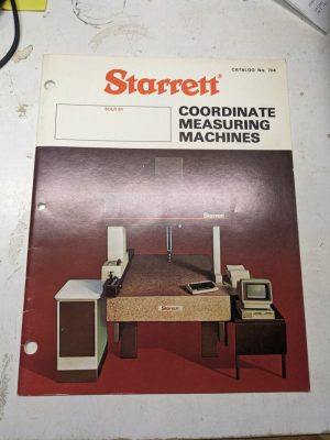 Starrett Coordinate Measuring Machines Sales Brochure Catalog 1985 Cmm