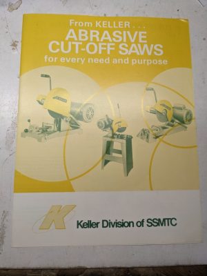 Keller Ssmtc Abrasive Cut Off Saws Sales Brochure Catalog Features