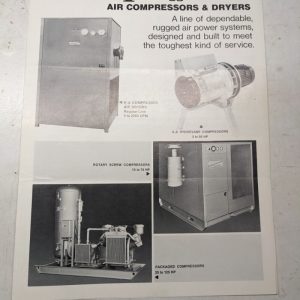 Kellogg American Compressor Dryers Air Sales Brochure Catalog Specs Features