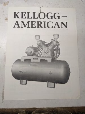 Kellogg American Compressor Air Sales Brochure Catalog Specs Features Kpe-1