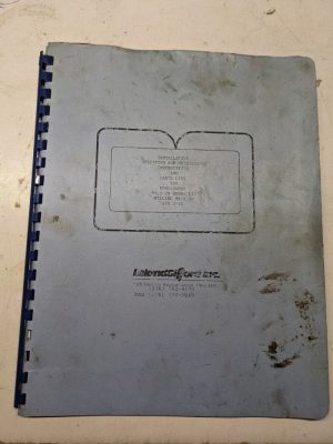 Kent Owens Milling Machine Install Operator Service Manual Parts List #2-20 Hyd