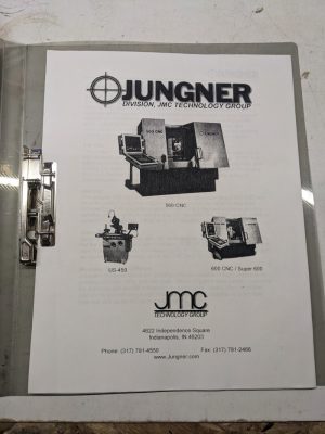 Jnw Junger N&W Ab Sales Brochure Catalog Specs Features 560-Cnc Us-450 600 Super