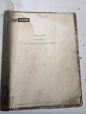 Gti Junger Samples Programs For Cnc Controlled Tool & Cutter Grinders