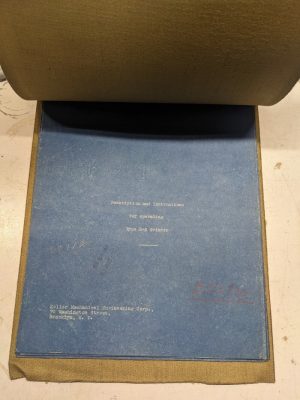 Keller Grinder Machine Operation Service Manual Type R-6 1926 Tool Shop Book