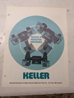 Keller Bench & Pedestal Grindders Sales Brochure Catalog Features Specifications