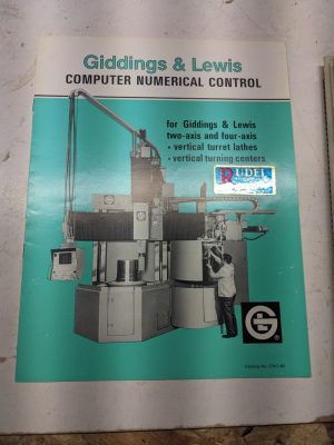 Giddings Lewis Sales Brochure Specification Feature Catalog Cnc-4B Numeripath