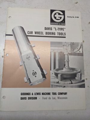 Giddings Lewis Sales Brochure Specs Feature Catalog Davis L-Type Boring Tool