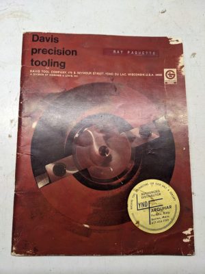 G&L Davis Sales Brochure Specification Feature Catalog Precision Tooling 1967