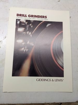 Giddings Lewis Sales Brochure Specification Feature Catalog Drill Grinders 1993