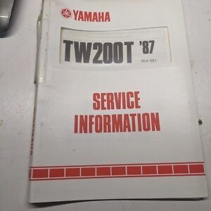 Yamaha Service Information Manual Maintenance & Specs 1987 Tw200T 2Ka-Se1