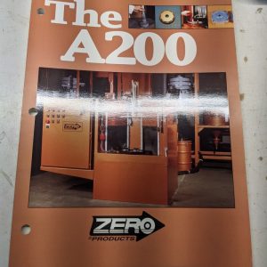 Zero Products A200 Sales Brochure Blast Cleaning Surface Finishing Machine