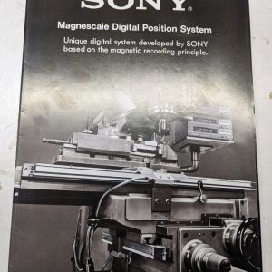 Sony Sales Brochure Catalog Digital Position System Features Specs Magnescale