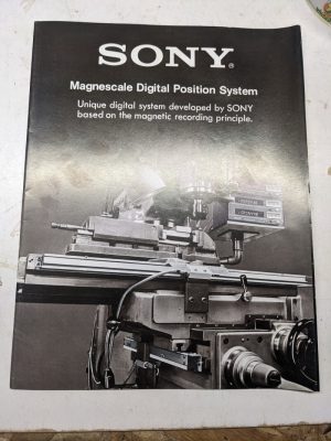 Sony Sales Brochure Catalog Digital Position System Features Specs Magnescale