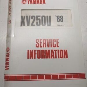 Yamaha Service Information Manual Maintenance & Specs 1988 Xv250U 3Dn-Se1