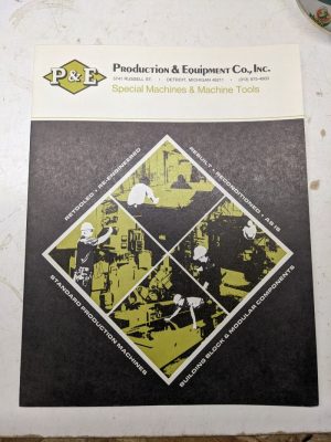 Production Machine Tool Special Equipment Sales Brochure For Company