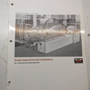 Worthington Single Stage Air Compressors Type Hb Sales Brochure Catalog Specs