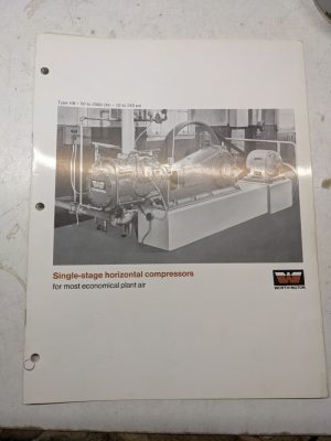 Worthington Single Stage Air Compressors Type Hb Sales Brochure Catalog Specs