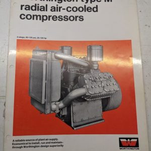 Worthington Type M Air Compressors 2 Stage Sales Brochure Catalog Specs Feats