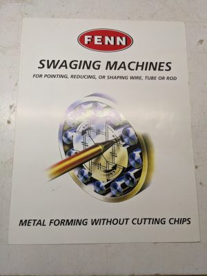 Fenn Swaging Machines Sales Brochure Catalog Specifications Features Sm-11