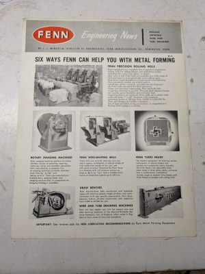 Fenn Swaging Application Sales Brochure Features C-2 Engineering News Machine