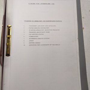 Miralles G-310/Hm N*150 Enthone-Omi 1994 Operator Service Manual Parts List Book