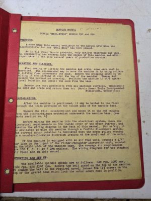 New Jarvis Dril-King Operator Service Manual Model 650 660 Parts List Shop Book