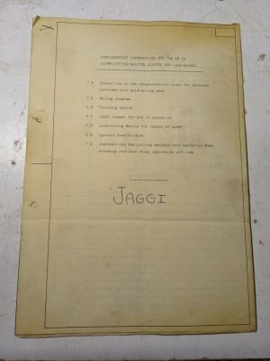Jaggi Instruction Operator Service Manual Mf 53 Screw-Cutting Machine Case Maker