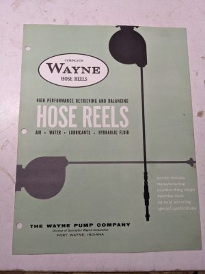 Symington Wayne Air Fluid Hose Reels Sales Brochure Specifications Feature 1969