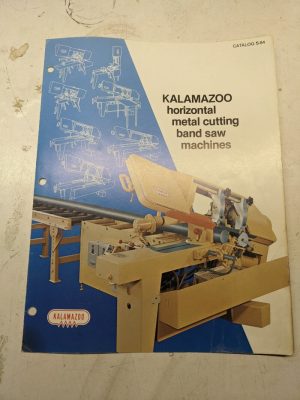 Clausing Kalamazoo Band Saws Sales Brochure Catalog S-84 Specifications Feat